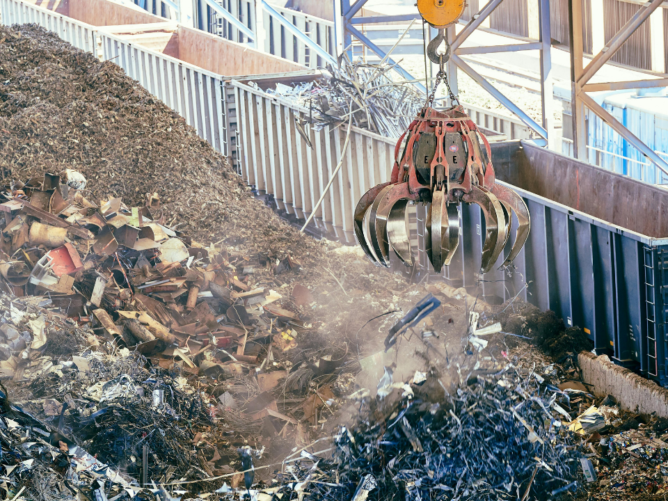 High-security industrial hard drive shredder destroying corporate IT assets in Istanbul - Katkısan Recycling.