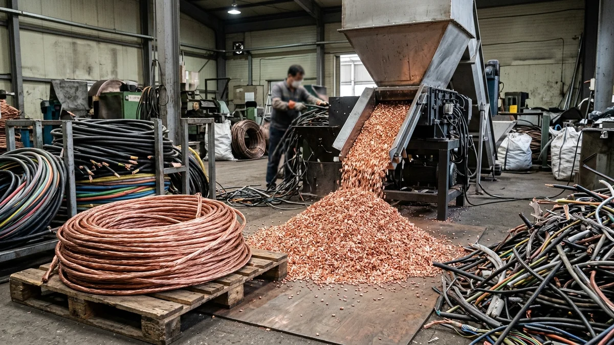 Katkısan Elektronik Atık İkitelli OSB R12 Lisanslı Tesisi (İşletme No: 1150345) Yakmasız Mekanik Hurda Kablo Kırma ve %99.9 Saf Bakır Granül Ayrıştırma Hattı